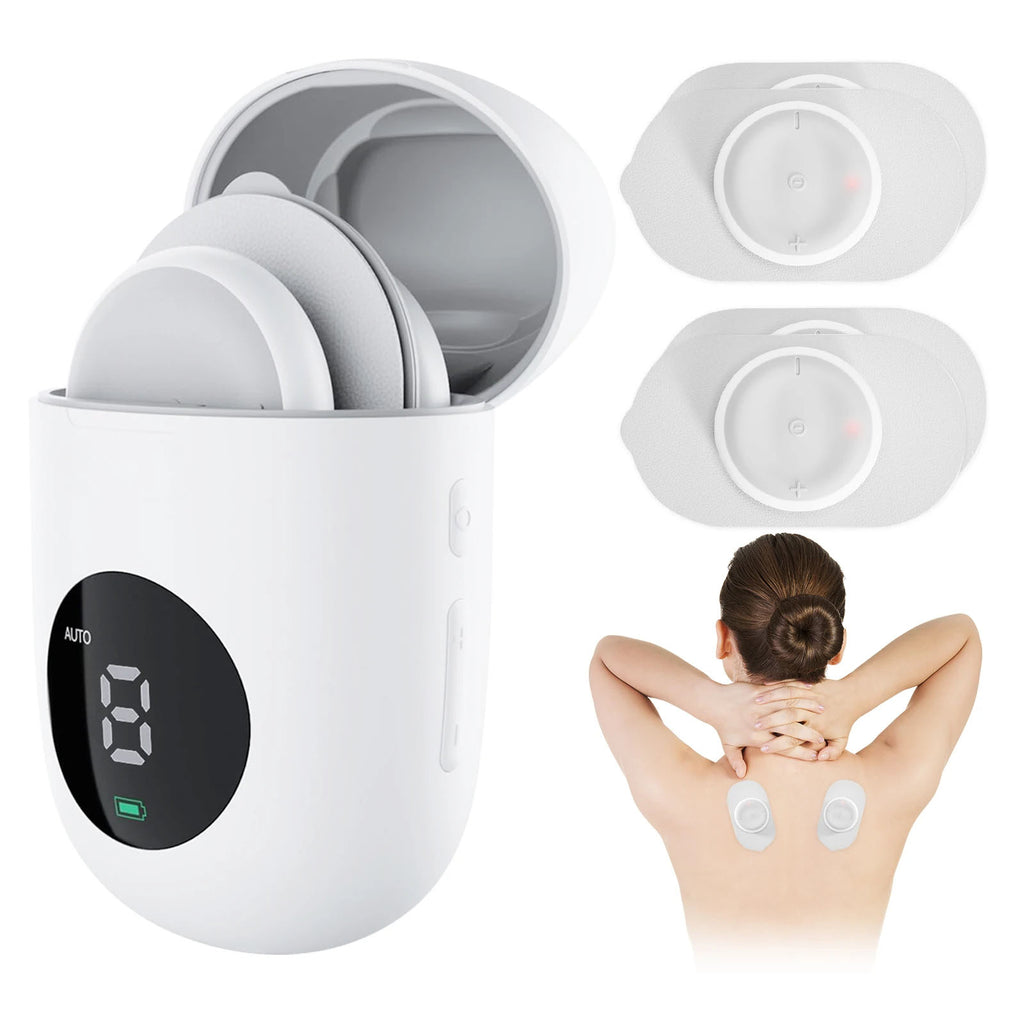 Portable EMS & TENS Pulse Massager – 16-Level Wireless Pain Relief & Muscle Recovery Device
