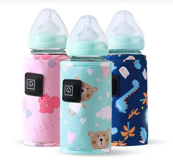 Portable Baby Bottle Warmer for Travel – 3-Level Temperature Control, Compact & Easy to Carry