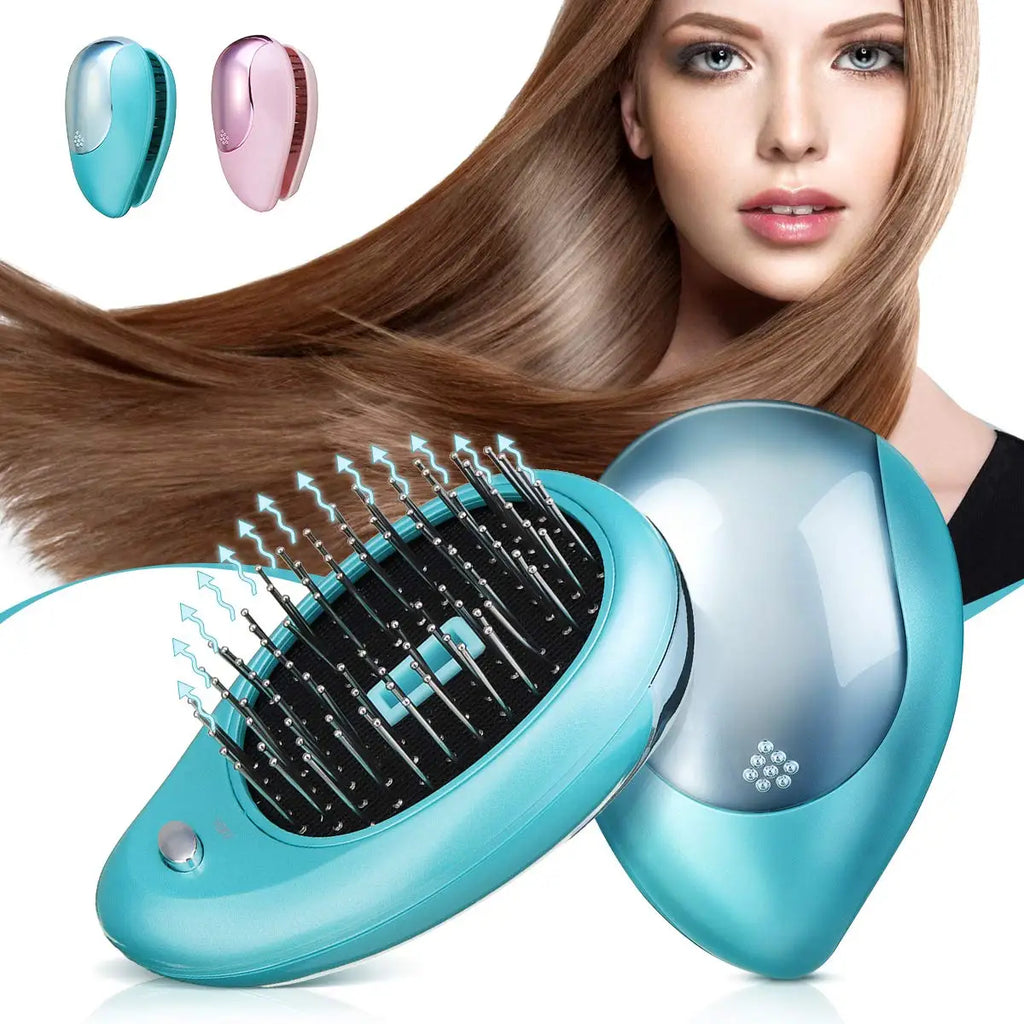 Ionic Electric Hair Brush with Scalp Massage & Anti-Static Technology