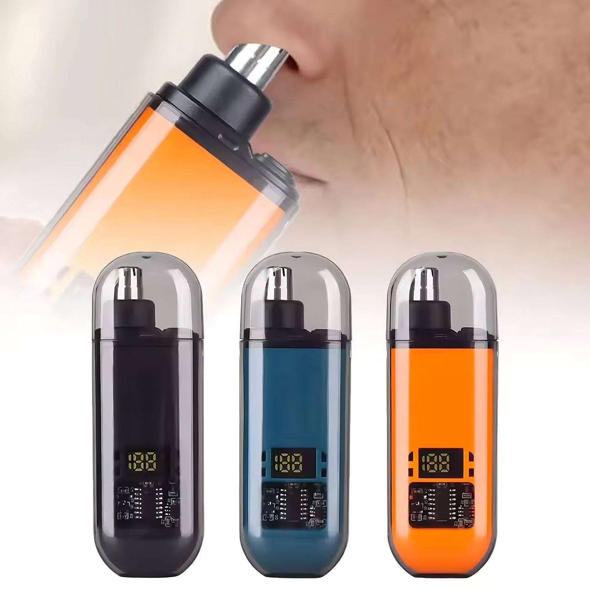 Mini Electric Nose & Ear Hair Trimmer – Painless USB Rechargeable Grooming Tool for Men & Women