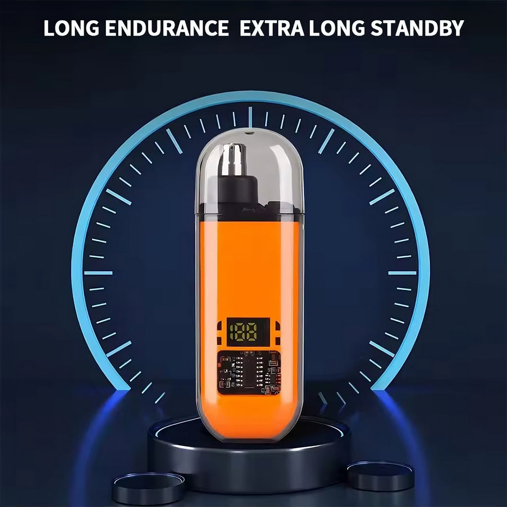 Mini Electric Nose & Ear Hair Trimmer – Painless USB Rechargeable Grooming Tool for Men & Women