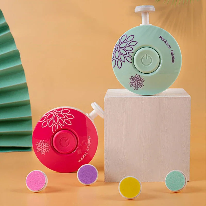 Electric Baby Nail Trimmer – Safe & Quiet Nail File for Newborns, Infants & Toddlers with 6 Grinding Heads