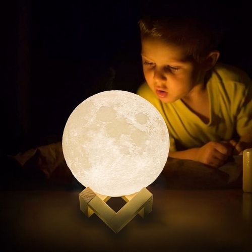 Full Moon Night Light — 16 Colors, Remote Control, 6 Sizes
