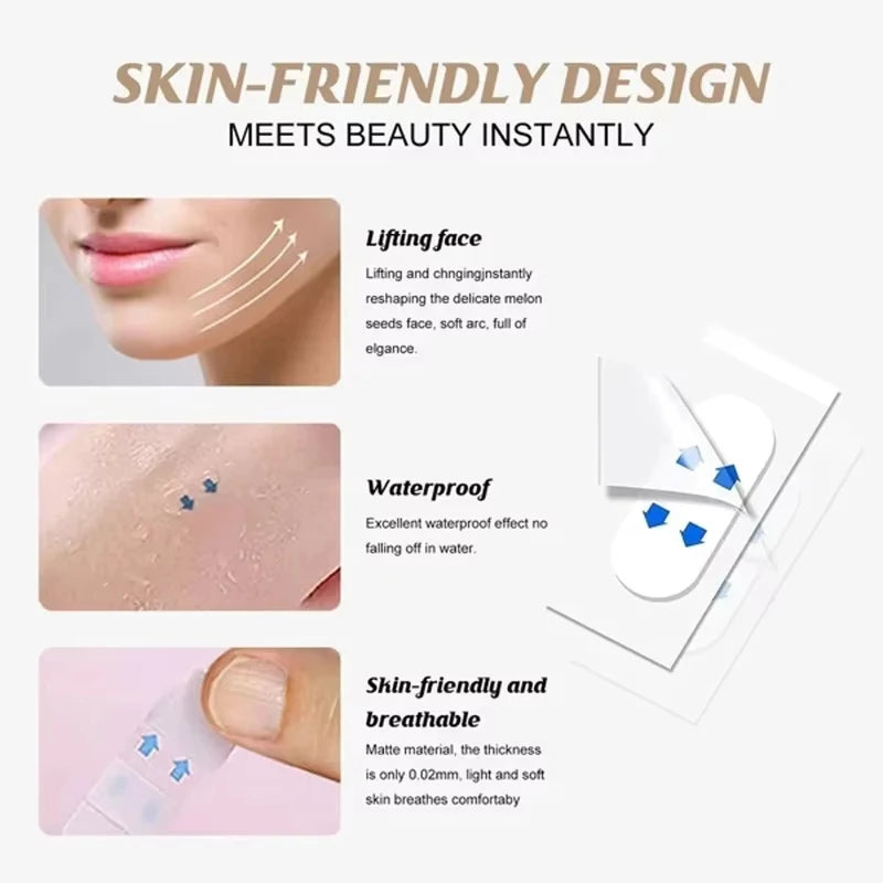 Ultra-Thin Invisible Face Lift Tape – Instant V-Shape Contour & Neck Firming for All Skin Types