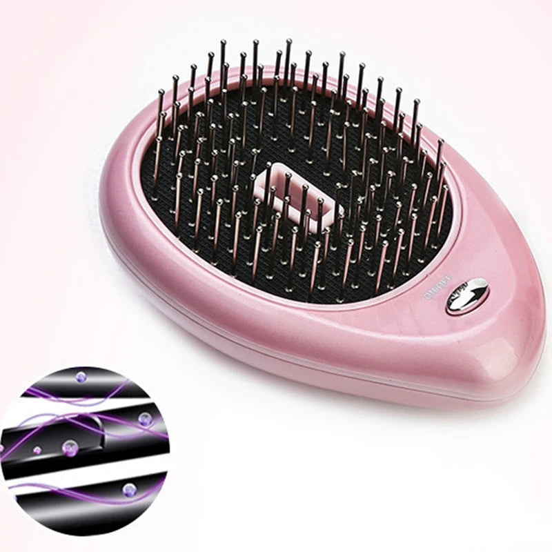 Ionic Electric Hair Brush with Scalp Massage & Anti-Static Technology