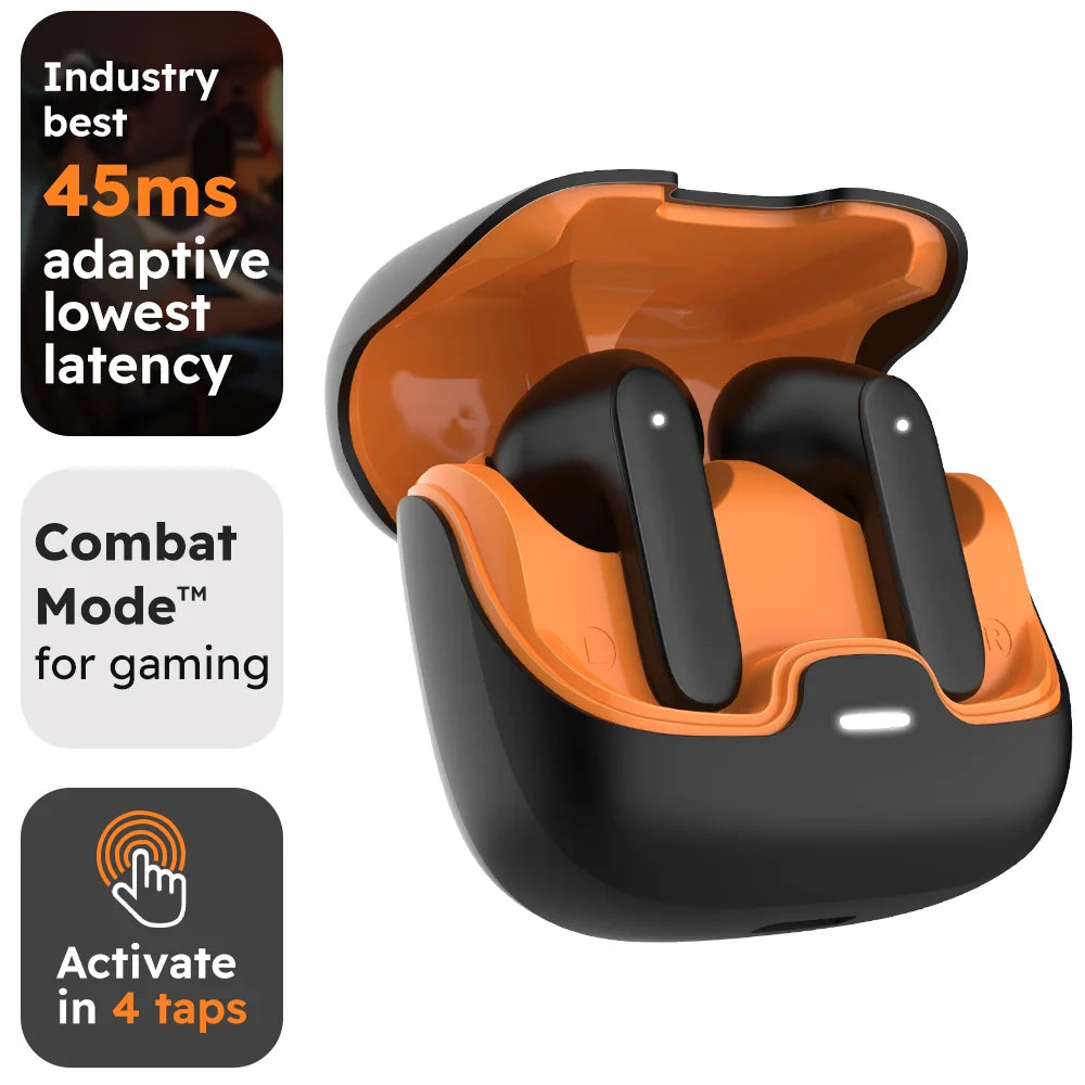 TWS Wireless Earphones – Bluetooth 5.4, ENC Noise Cancelling, 40H Battery & Low Latency Gaming