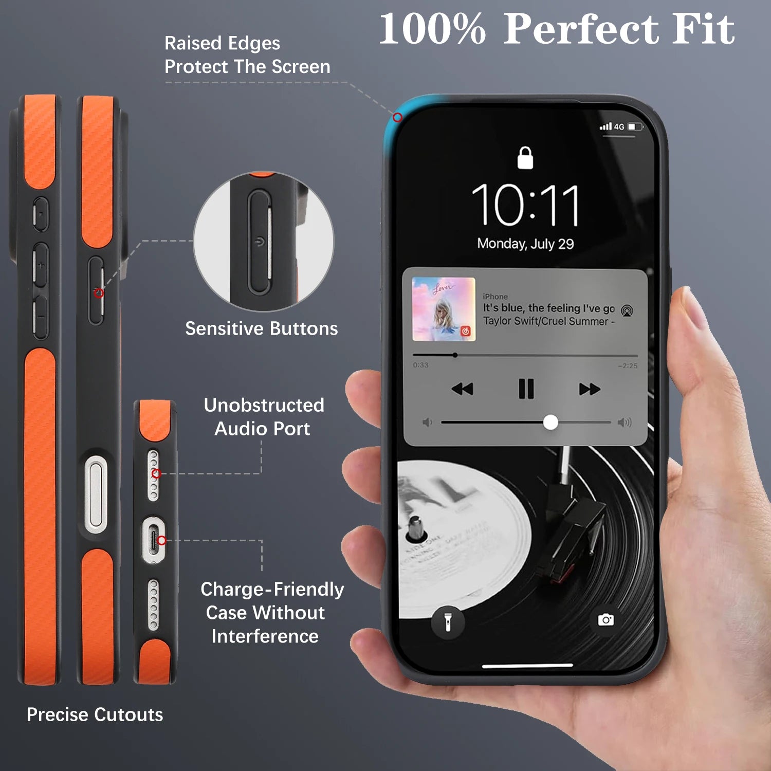 Carbon Fiber & Leather MagSafe iPhone Case – Slim Protective Cover