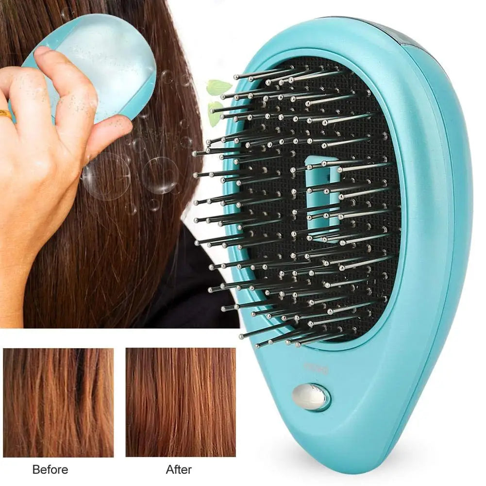 Ionic Electric Hair Brush with Scalp Massage & Anti-Static Technology