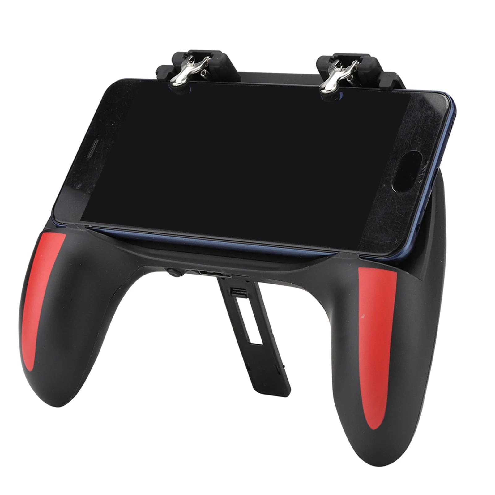 5-in-1 Mobile Game Controller with Dual Cooling Fans – L1R1 Triggers, Ergonomic Grip & Phone Stand for PUBG, COD & Fortnite