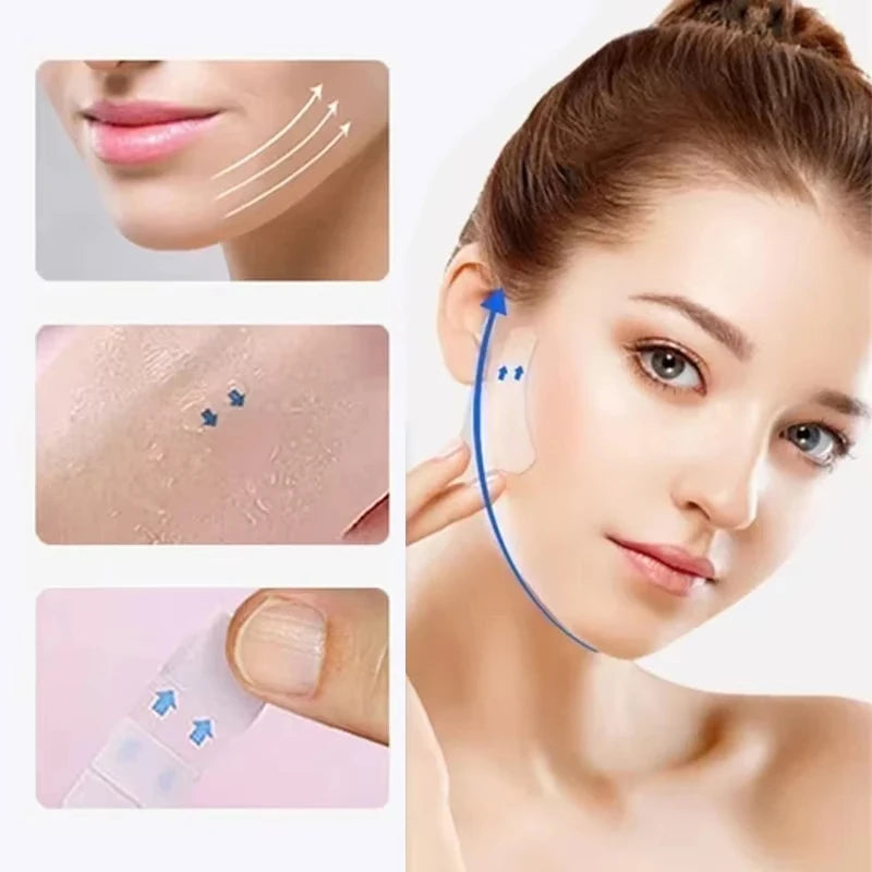 Ultra-Thin Invisible Face Lift Tape – Instant V-Shape Contour & Neck Firming for All Skin Types