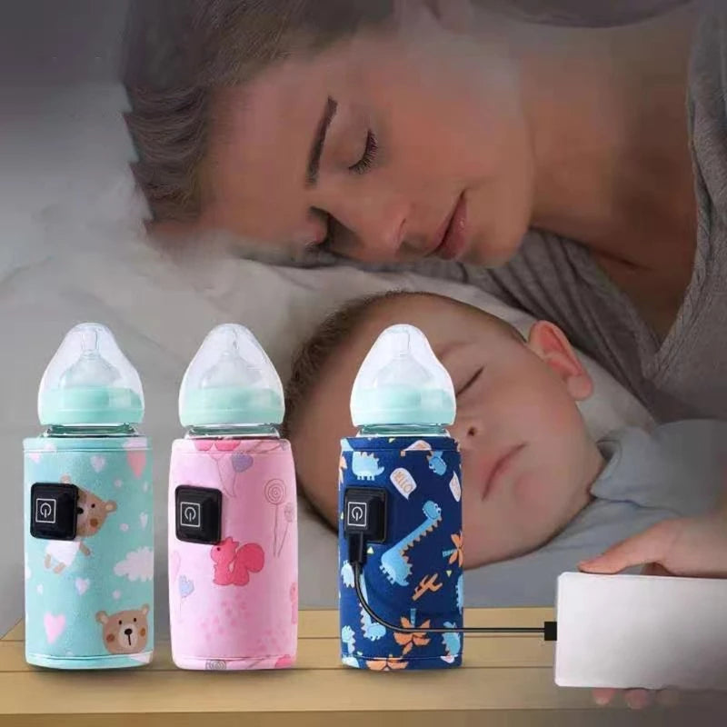 Portable Baby Bottle Warmer for Travel – 3-Level Temperature Control, Compact & Easy to Carry