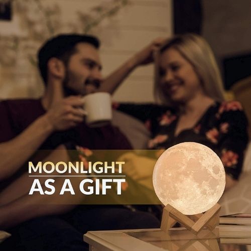 Full Moon Night Light — 16 Colors, Remote Control, 6 Sizes