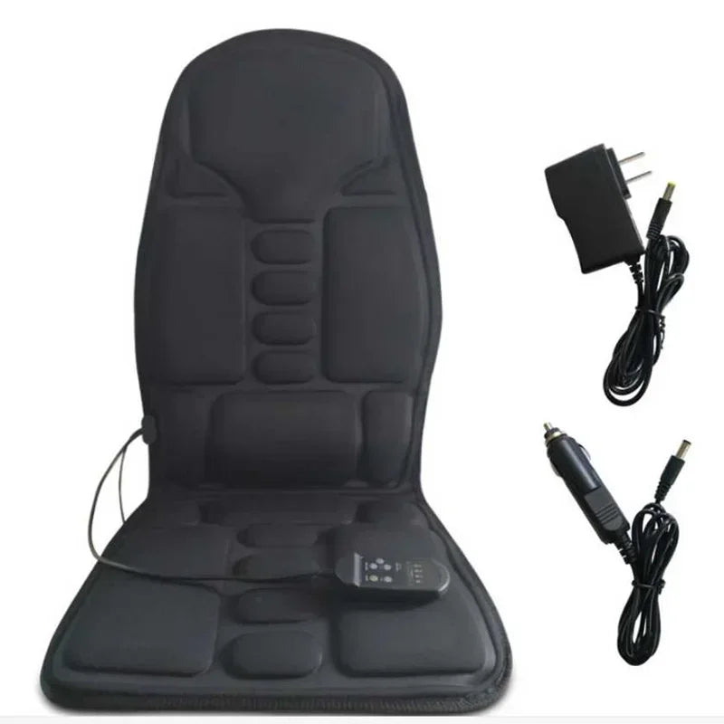 Full-Body Heated Massage Cushion – 7-Motor Vibration with Heat for Car, Home & Office