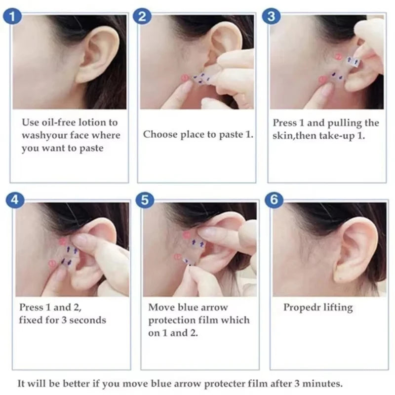 Ultra-Thin Invisible Face Lift Tape – Instant V-Shape Contour & Neck Firming for All Skin Types