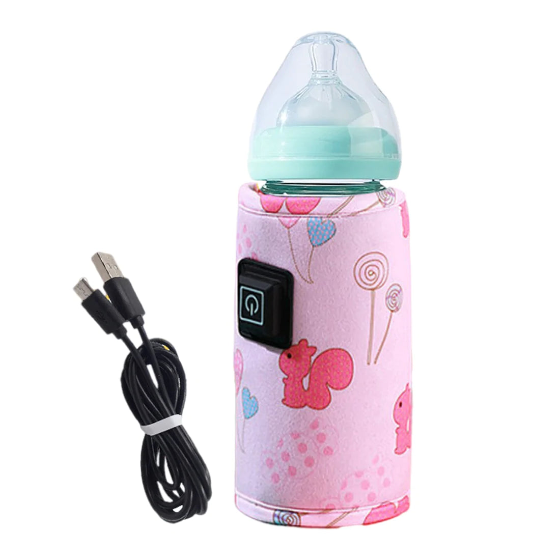 Portable Baby Bottle Warmer for Travel – 3-Level Temperature Control, Compact & Easy to Carry