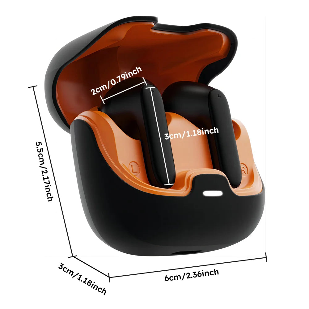TWS Wireless Earphones – Bluetooth 5.4, ENC Noise Cancelling, 40H Battery & Low Latency Gaming