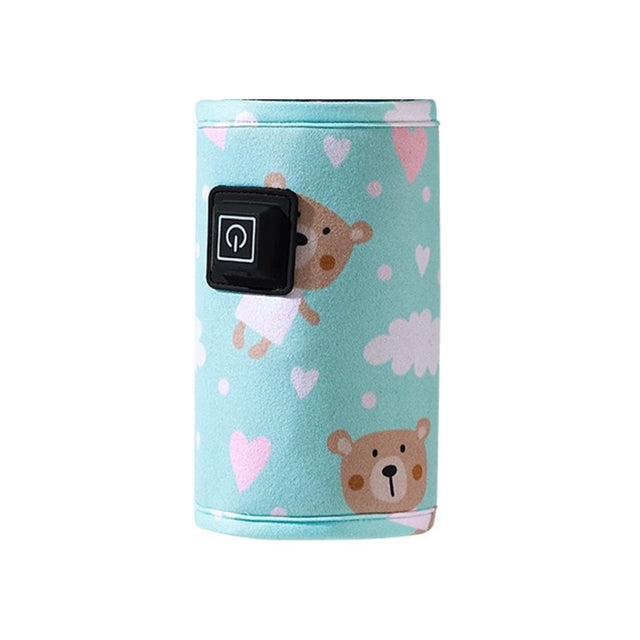 Portable Baby Bottle Warmer for Travel – 3-Level Temperature Control, Compact & Easy to Carry