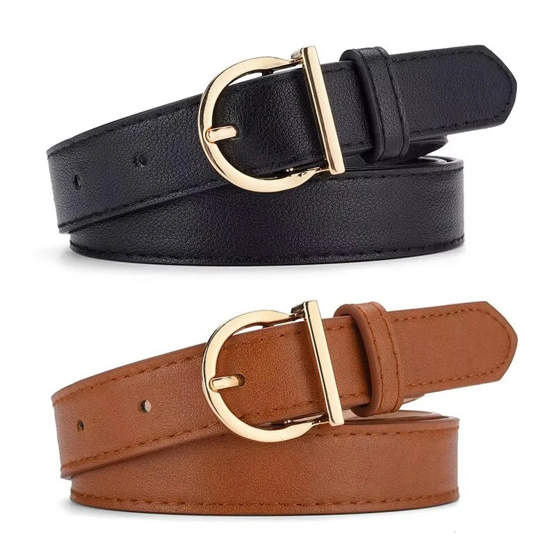 Women's Fashion PU Belt – 2.3" Width