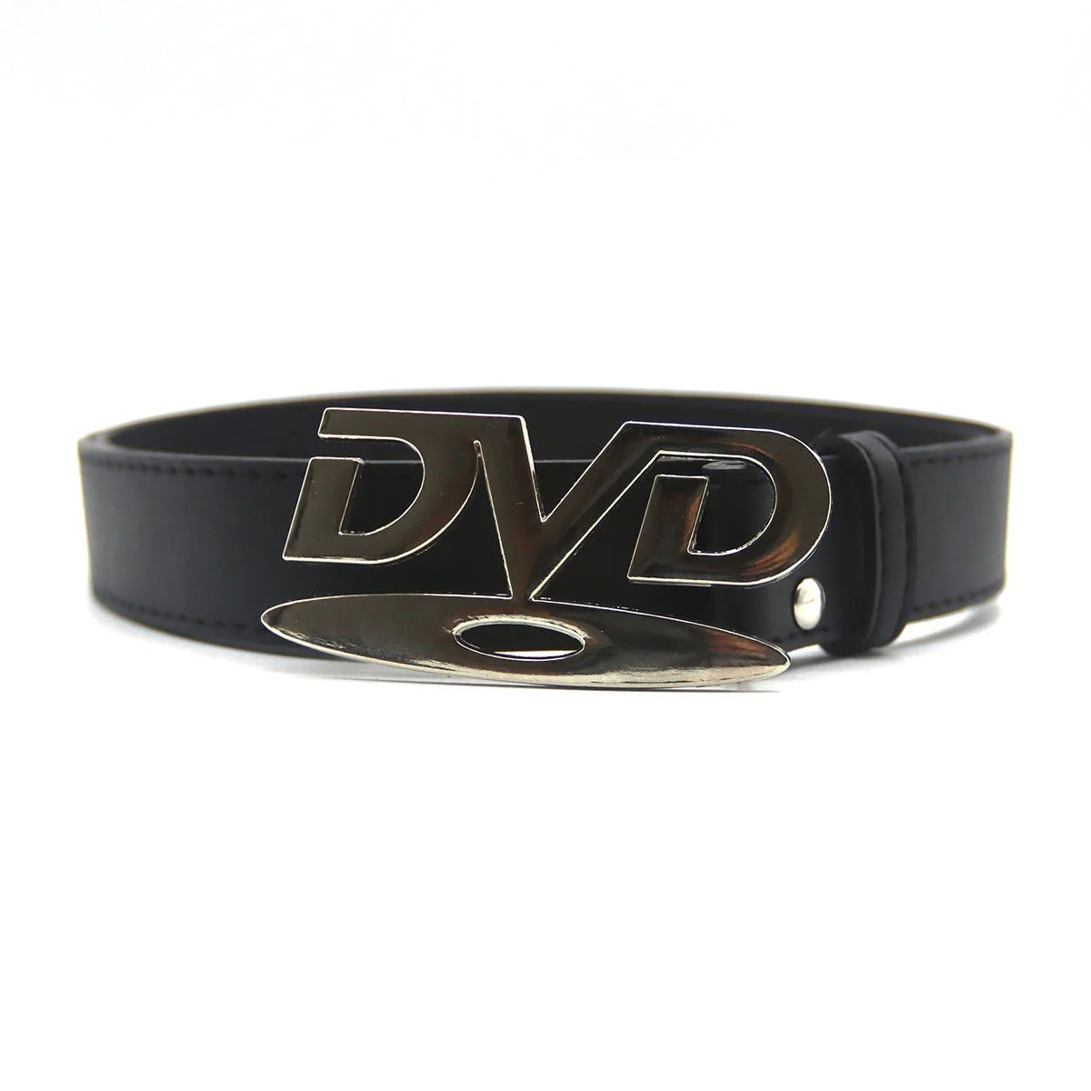 Unisex Fashion Letter Pattern PU Belt – 2.8" Width