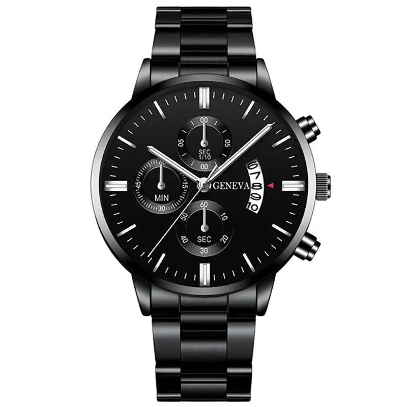 GAIETY Fashion Quartz Watch – 41mm Numberless Dial, Alloy Bracelet, Calendar