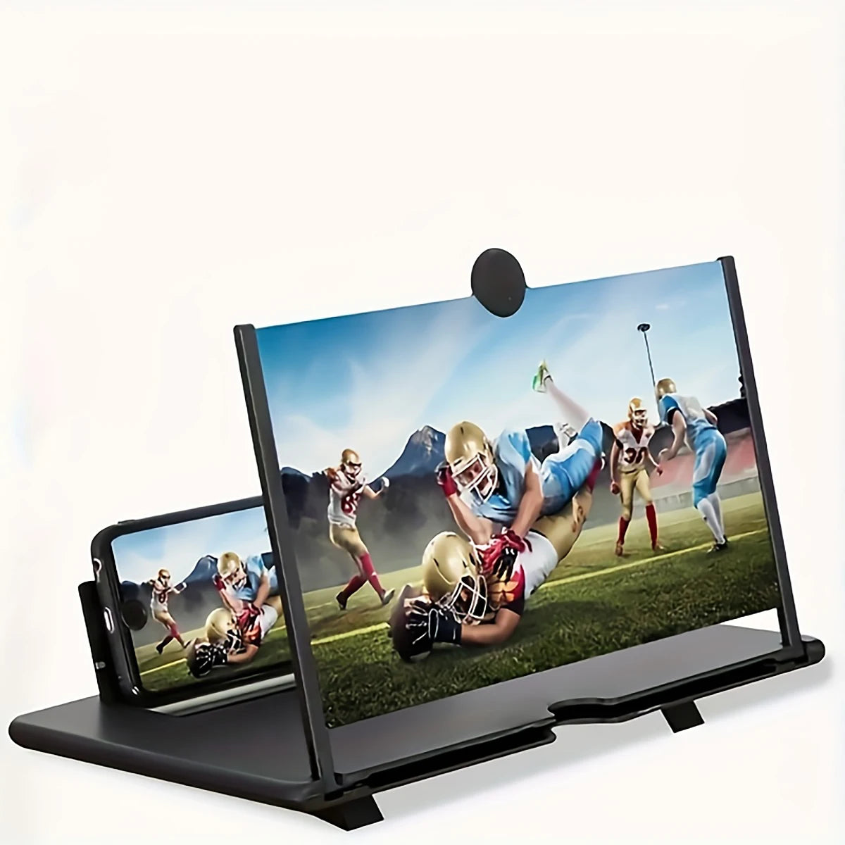Portable Phone Screen Magnifier Desk Holder – Super HD Projection, No Charger Needed