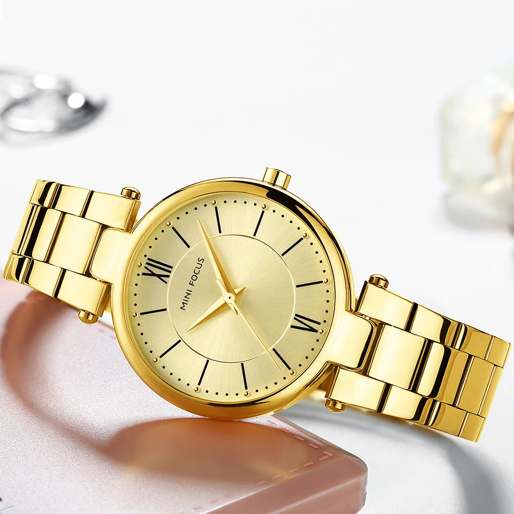 Daniel Gorman Women's Luxury Quartz Watch – 32mm, Water-Resistant, Stainless Steel