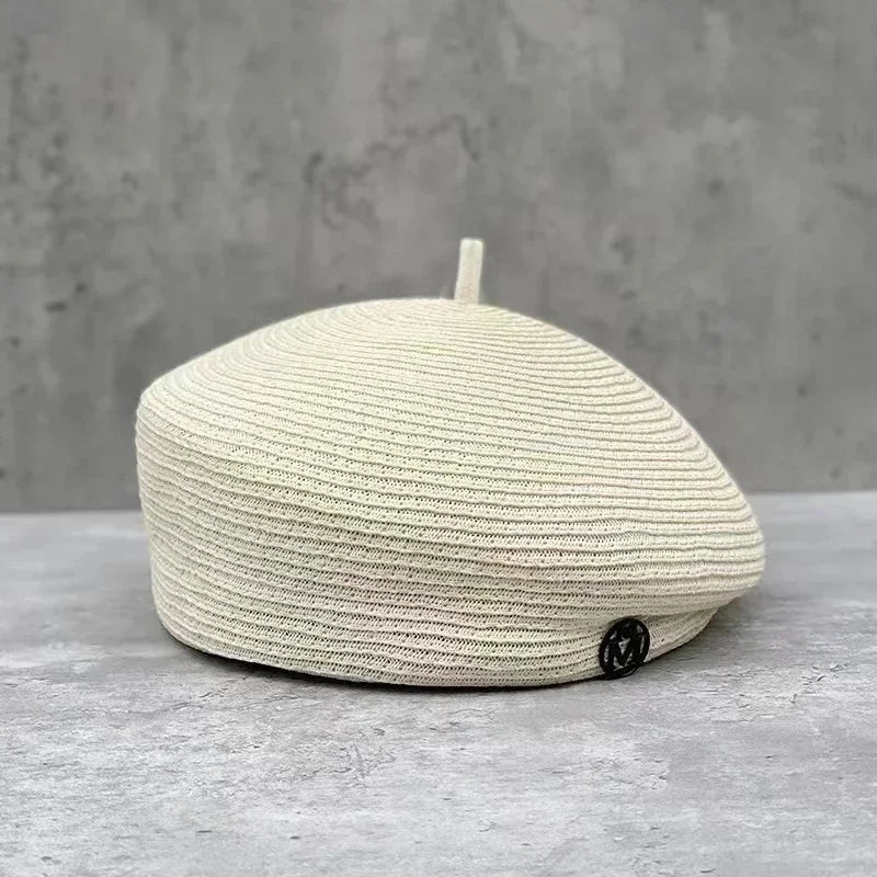 Women's Casual Knit Straw Fedora Hat – Spring & Summer