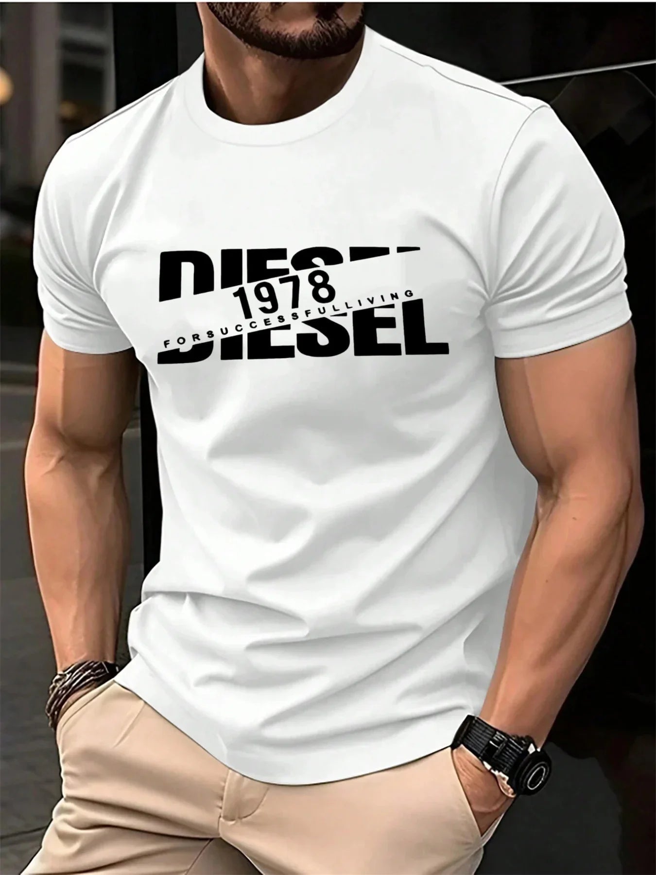 Casual Cotton Short Sleeve Top – Breathable, Lightweight & Wrinkle Free, All Seasons