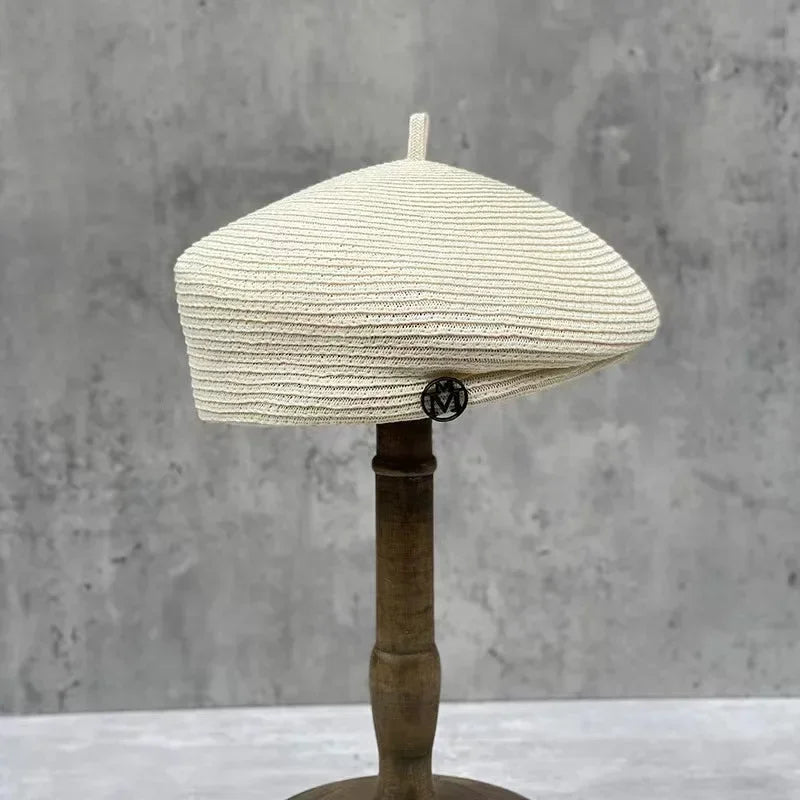 Women's Casual Knit Straw Fedora Hat – Spring & Summer