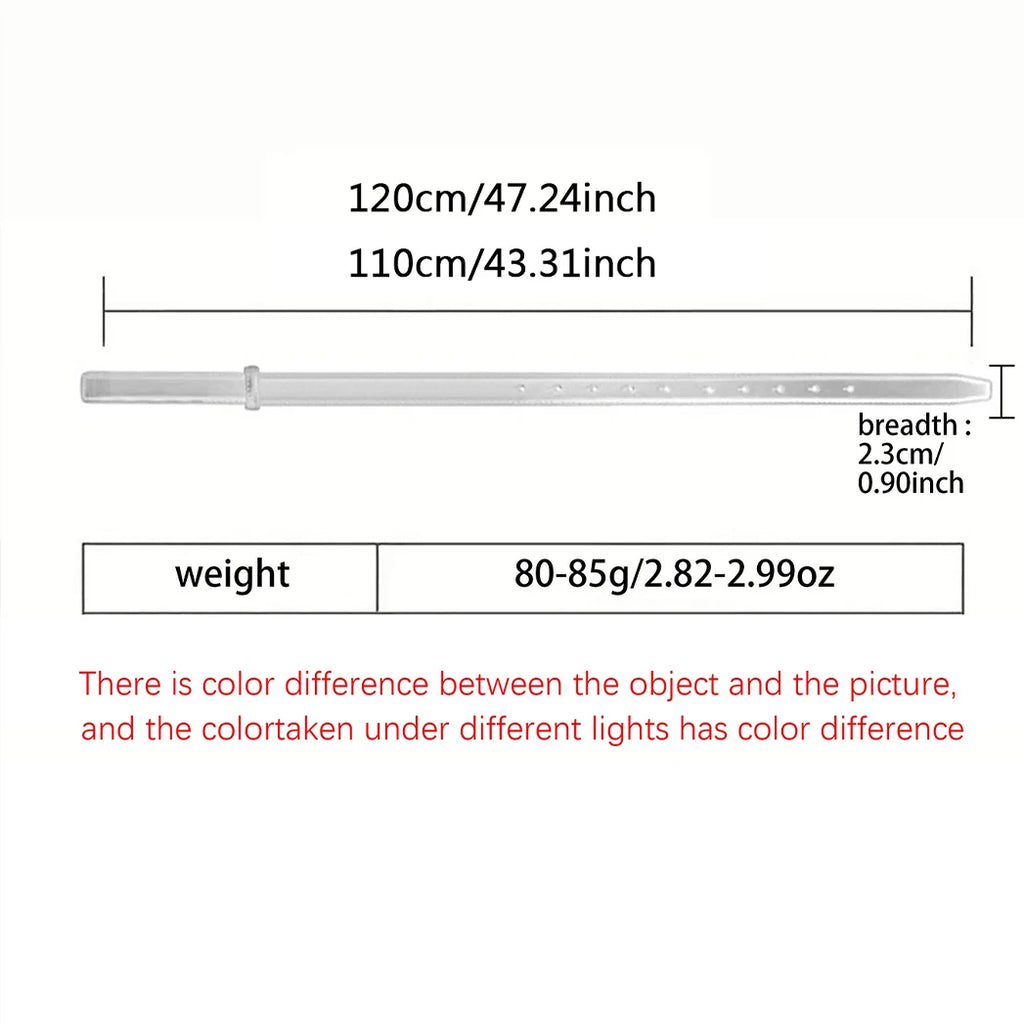 Unisex Fashion Letter Pattern PU Belt – 2.3" Width