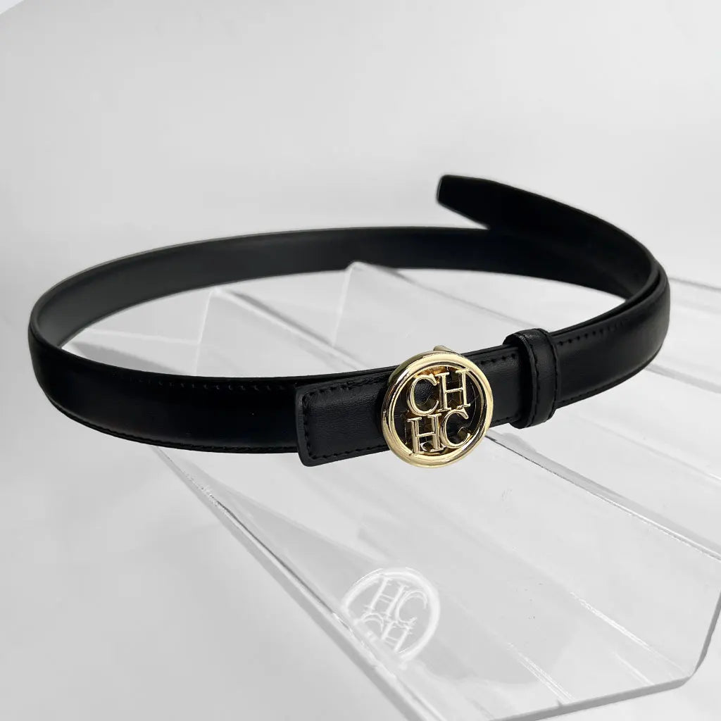 Unisex Fashion Letter Pattern PU Belt – 2.3" Width