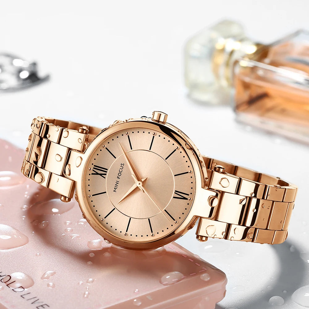 Daniel Gorman Women's Luxury Quartz Watch – 32mm, Water-Resistant, Stainless Steel