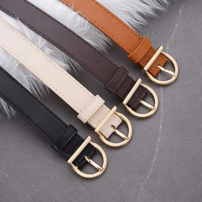 Women's Fashion PU Belt – 2.3" Width