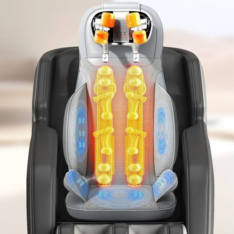 Shiatsu Heated Massage Seat Cushion – Kneading Back, Waist & Hip Relief with 5 Vibration Modes