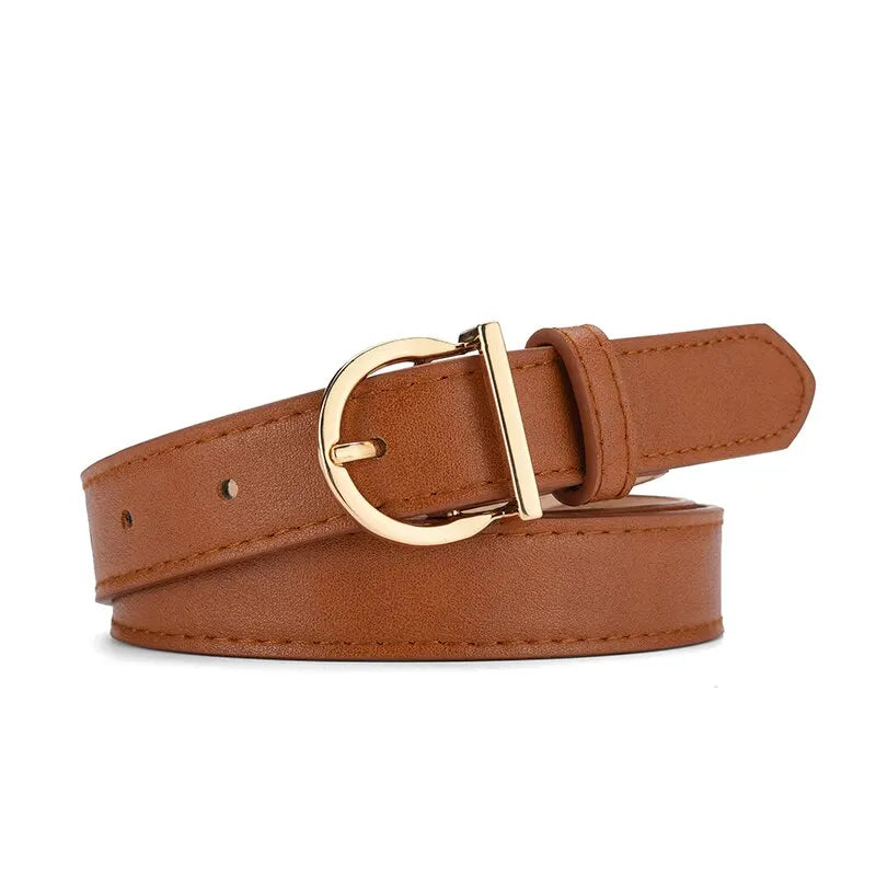 Women's Fashion PU Belt – 2.3" Width