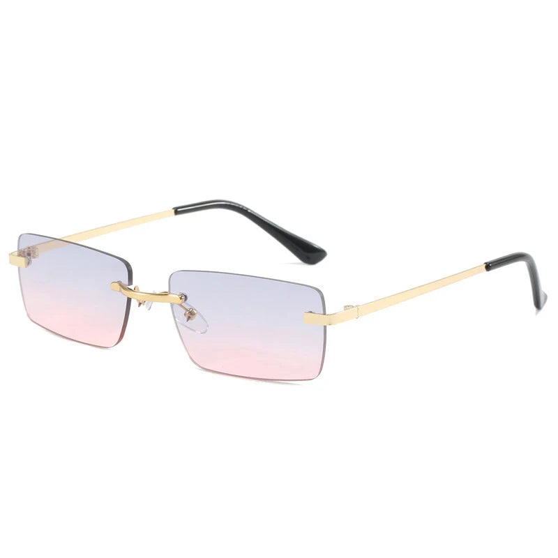 Women's Classic Rectangle Sunglasses – UV400 Polycarbonate Lenses, Alloy Frame
