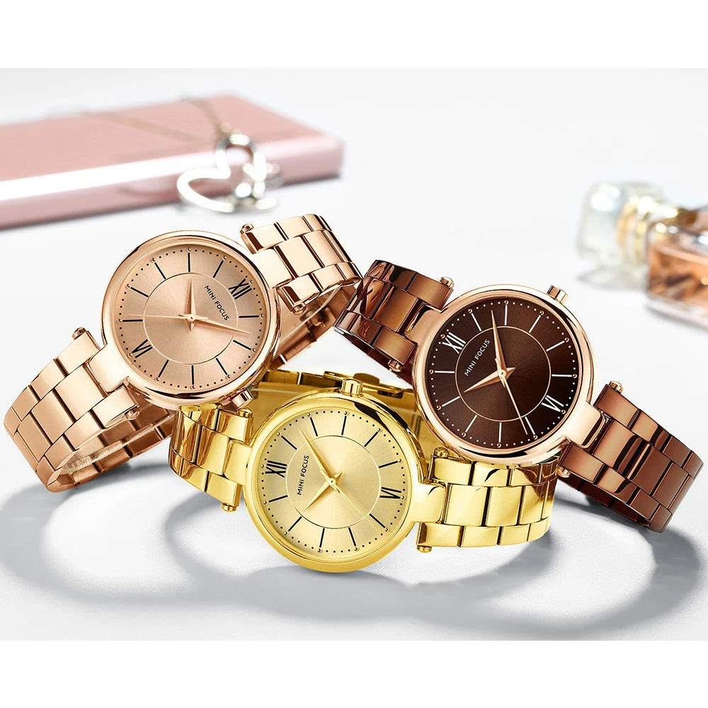 Daniel Gorman Women's Luxury Quartz Watch – 32mm, Water-Resistant, Stainless Steel