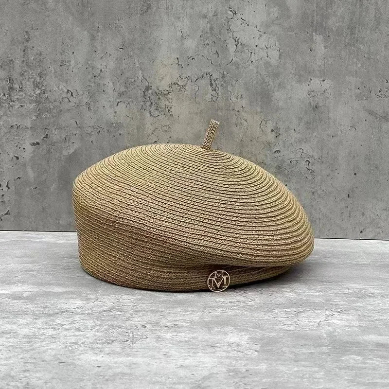 Women's Casual Knit Straw Fedora Hat – Spring & Summer