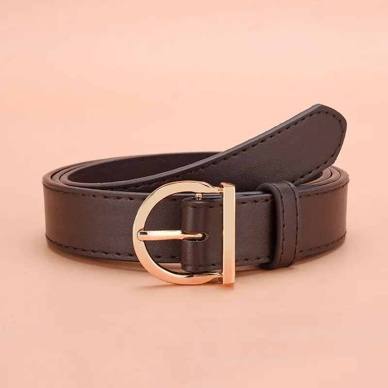 Women's Fashion PU Belt – 2.3" Width