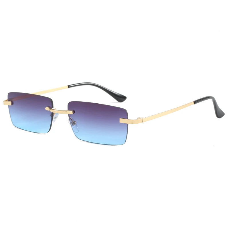 Women's Classic Rectangle Sunglasses – UV400 Polycarbonate Lenses, Alloy Frame