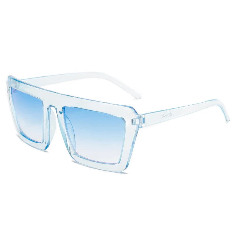 Unisex Trendy Square Sunglasses – Gradient Lenses, Plastic Frame