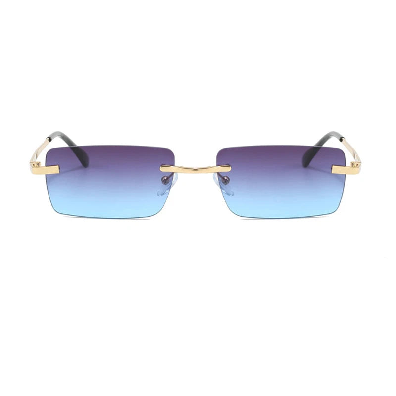 Women's Classic Rectangle Sunglasses – UV400 Polycarbonate Lenses, Alloy Frame