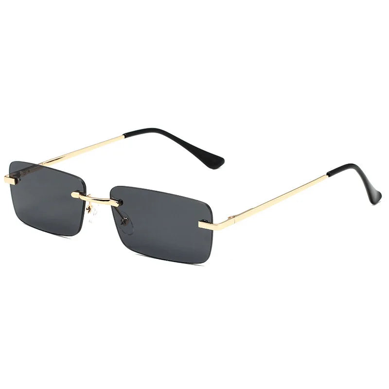 Women's Classic Rectangle Sunglasses – UV400 Polycarbonate Lenses, Alloy Frame