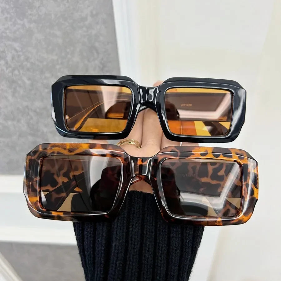 AKLFHNC Women's Rectangle Mirror Sunglasses – Trendy Fashion Eyewear