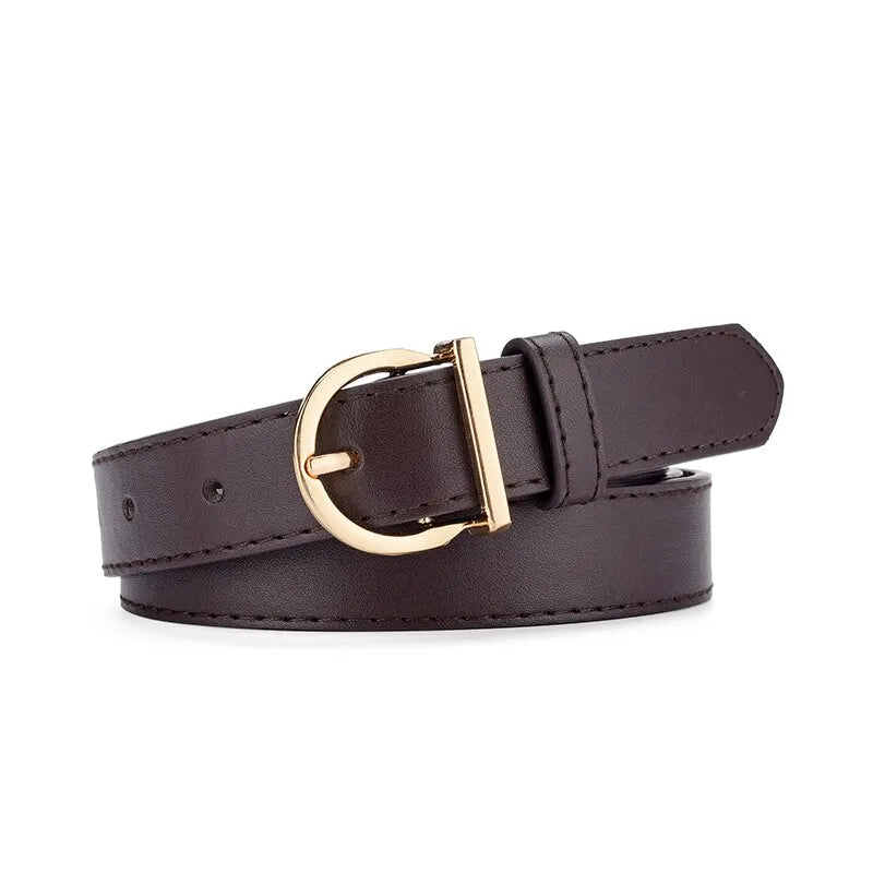 Women's Fashion PU Belt – 2.3" Width