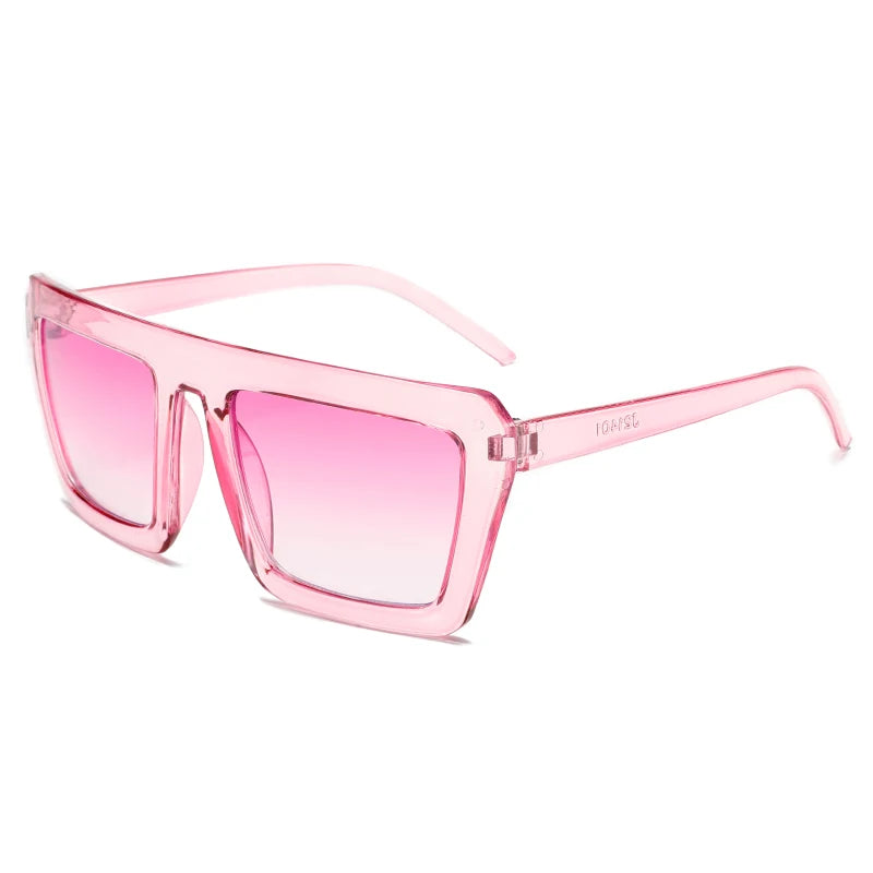 Unisex Trendy Square Sunglasses – Gradient Lenses, Plastic Frame