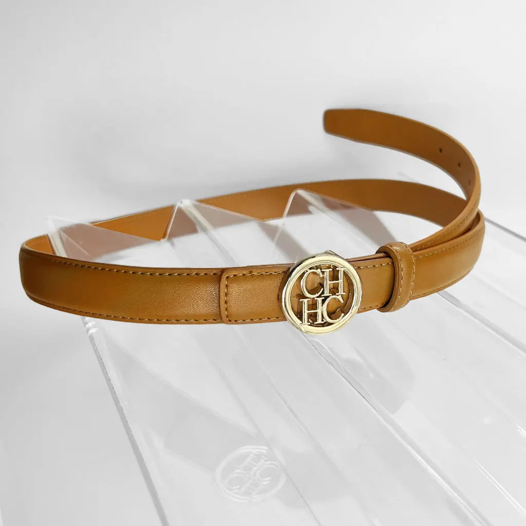 Unisex Fashion Letter Pattern PU Belt – 2.3" Width