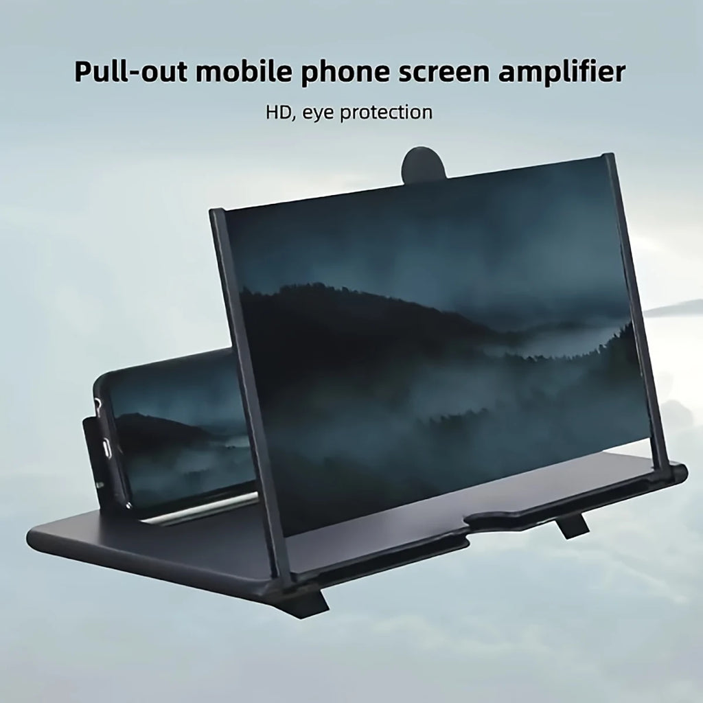 Portable Phone Screen Magnifier Desk Holder – Super HD Projection, No Charger Needed